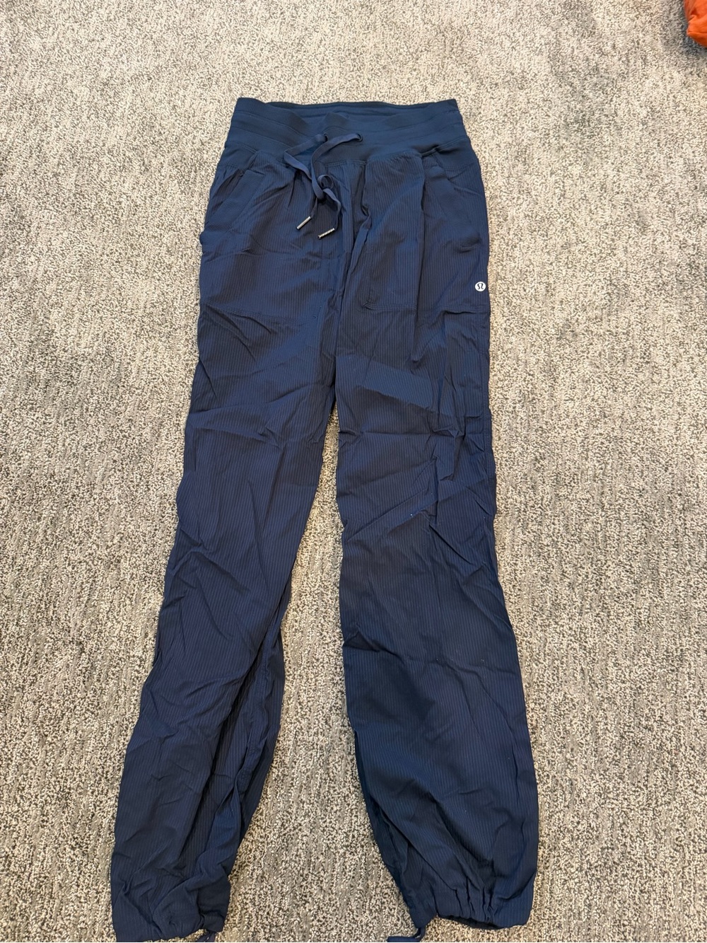 Women's Navy Lululemon dance studio pants